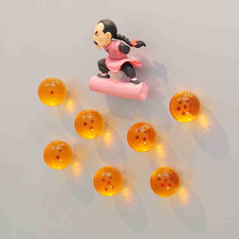 Dragon Ball Fridge Magnet Creative Transparent Sphere Strong Magnetic Note Sticker