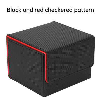 Magnetic Trading Card Storage Box - 100 Card Capacity (Sleeved), Waterproof & Stain Proof Collectors Case - SkyeDragon Gifts
