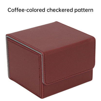Magnetic Trading Card Storage Box - 100 Card Capacity (Sleeved), Waterproof & Stain Proof Collectors Case - SkyeDragon Gifts