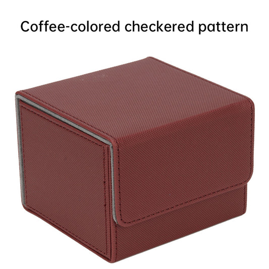 Magnetic Trading Card Storage Box - 100 Card Capacity (Sleeved), Waterproof & Stain Proof Collectors Case - SkyeDragon Gifts