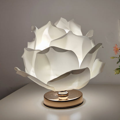 Creative Large Rose Flower Lamp Lotus Lamp for Girl's Bedroom, Romantic Atmosphere Wedding Decoration Bedside Table Lamp - SkyeDragon Gifts