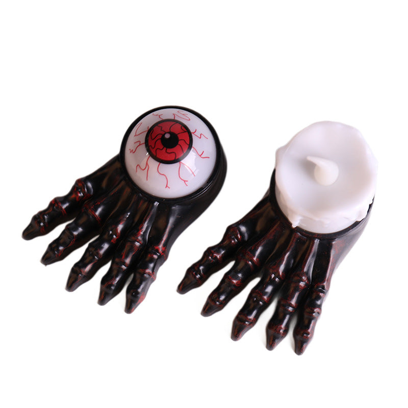 Halloween Ghost Hand Candle Light, Fake Skull Hand Decoration Prop, Glowing Party Ornament, Atmosphere Decor
