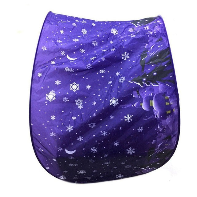 Toys Baby Pop Up Bed Tent Fantasy Cartoon Snowy Foldable Playhouse Comforting Sleeping Toys for Kids - SkyeDragon Gifts