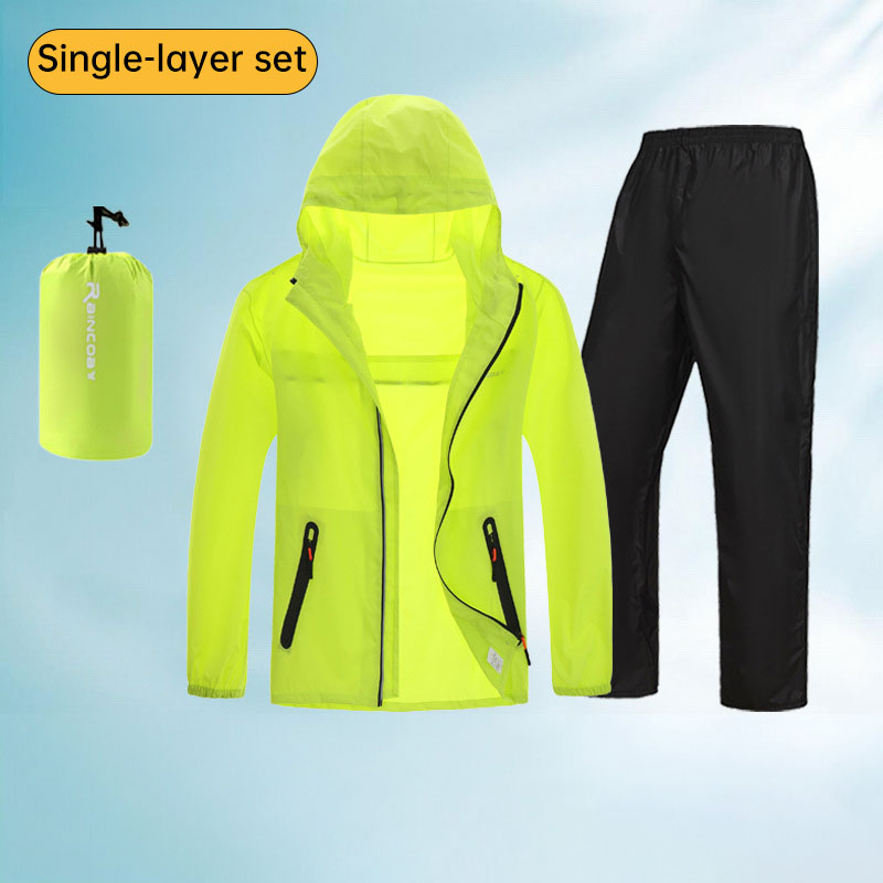 Unisex Ultralight Rain Suit - Lightweight Waterproof Jacket & Pants Set, Summer Outdoor Rainwear for Fishing & Cycling - SkyeDragon Gifts