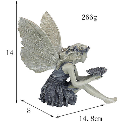 Sunflower Fairy Statue Resin Ornament New Garden Decoration Angel Resin Ornament Crafts
