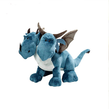 35CM Dinosaur Plush Toys Double-headed Animals Stuffed Dolls Cartonn Anime Two head Dragon For Children Kids Boys Gift - SkyeDragon Gifts