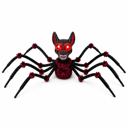 Halloween Spider Head Decoration Toy Prop for Home Decor, Hanging Ghost Pumpkin Light, Horror Decoration