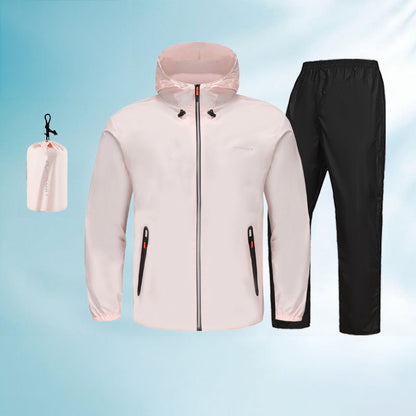Unisex Ultralight Rain Suit - Lightweight Waterproof Jacket & Pants Set, Summer Outdoor Rainwear for Fishing & Cycling - SkyeDragon Gifts