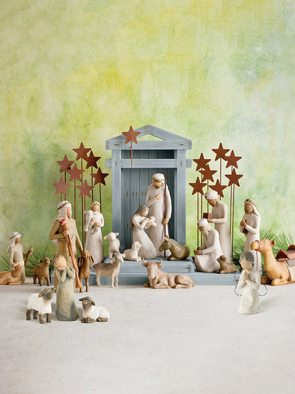 Manger Set Ornament Religious Nativity Six-Piece Ornament Resin Crafts