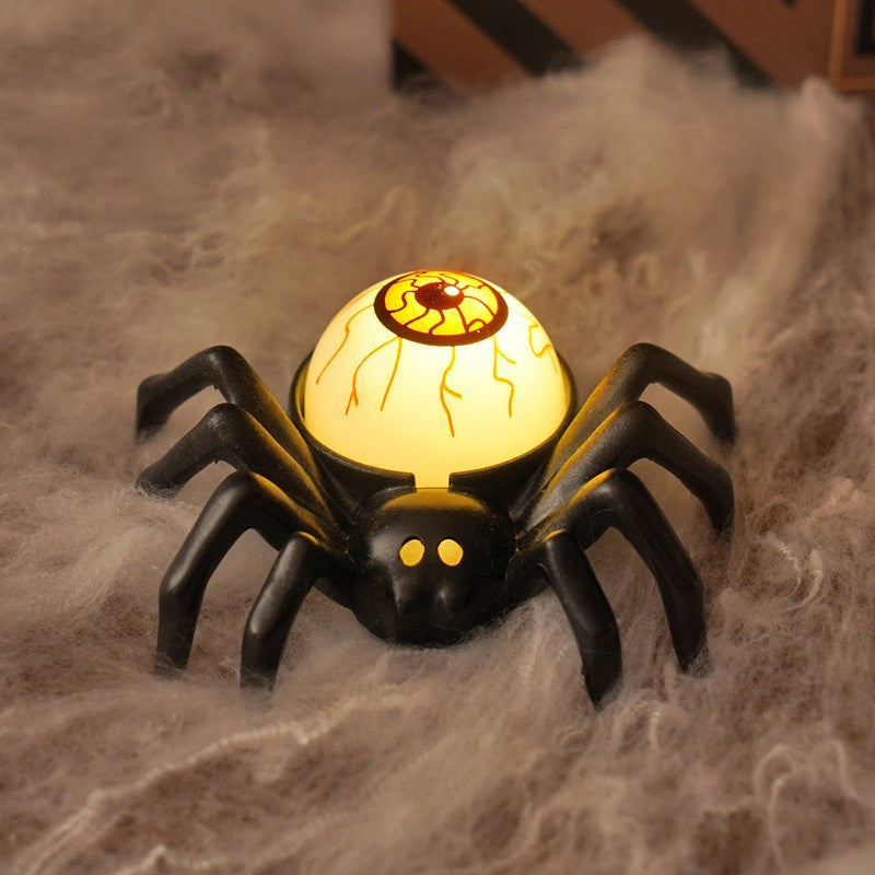 Halloween Spider LED Electronic Candle Light, Fake Spider Night Light, Party Horror Atmosphere Prop Lamp - SkyeDragon Gifts