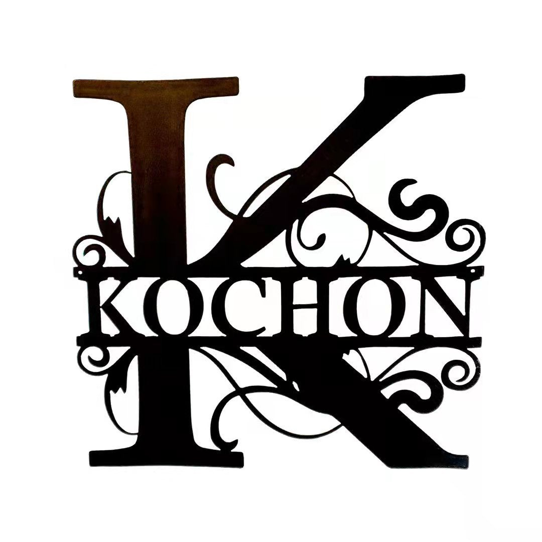 Iron Letter Wall Decor Laser Cut Metal Art for Home Decoration