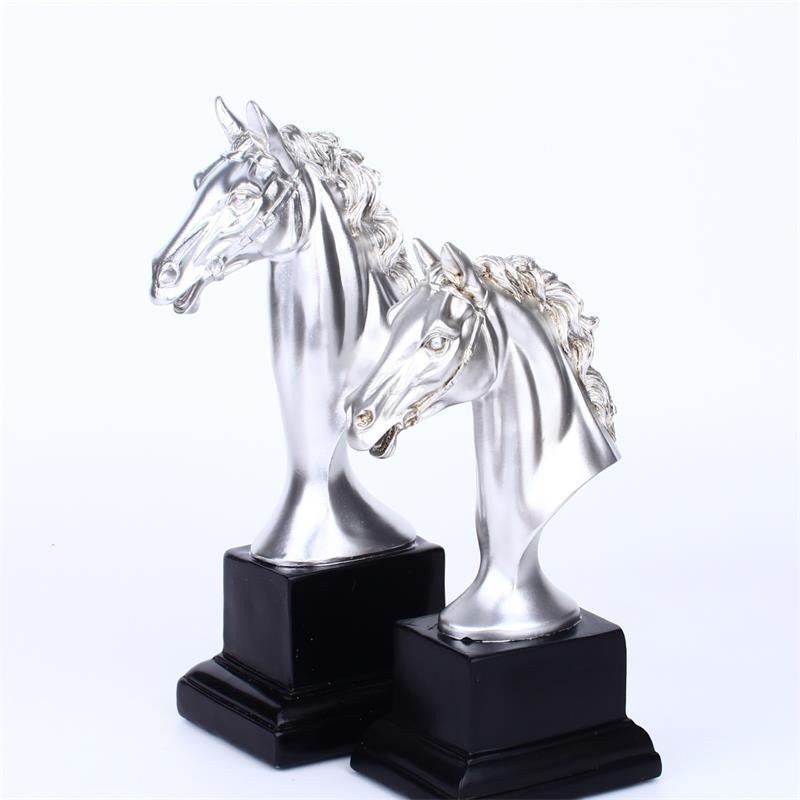 Sports resin crafts, horse head trophies, gifts, office decorations, personalized hallway items