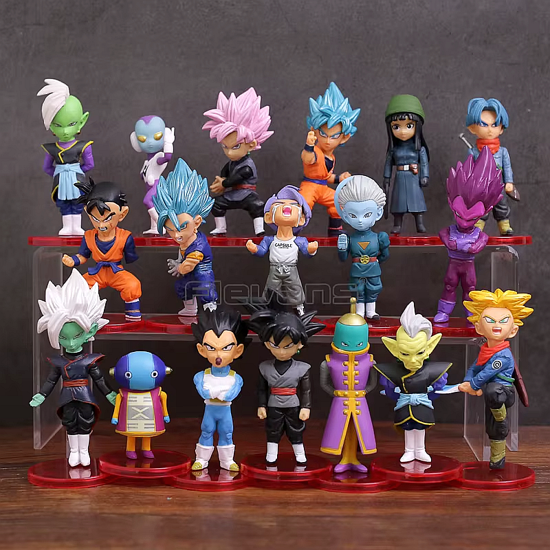 Dragon Ball Super Mini Figurines – 18-Piece Set