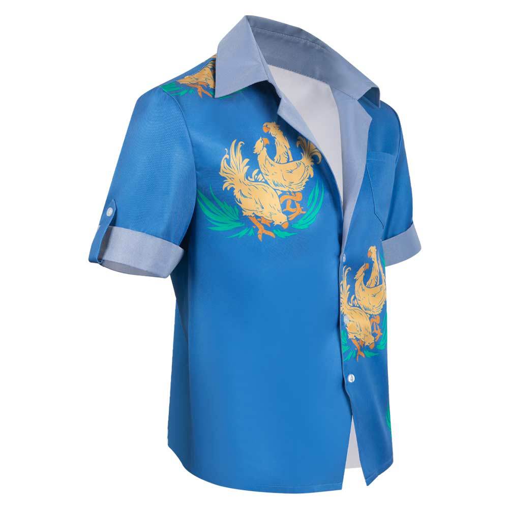 Final Fantasy 7 Cosplay Cloud Shirt, Cloud Strife Costume Shirt, Final Fantasy 7 Men's Shirt