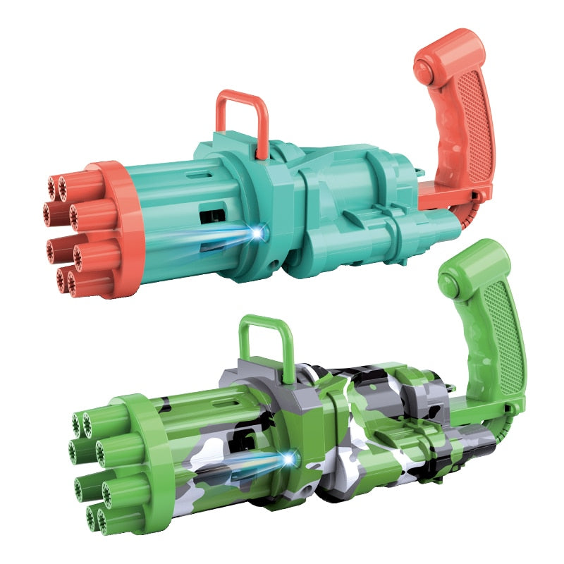 New Magic dolphin Gatling Bubble Gun Automatic Bubble Machine Gun Soap Bubble Blower Outdoor Kids Child Toy for Kids - SkyeDragon Gifts