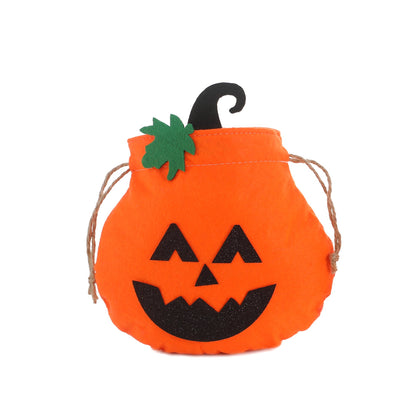 Halloween Decorative Pumpkin Face Tote Bag for Kids Candy Gift Bag Pumpkin Bag - SkyeDragon Gifts