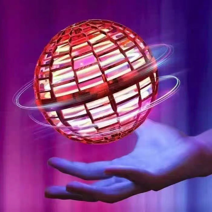 UFO intelligent sensing spinning ball magic flying ball floating ball fingertip glowing magic ball children's toy - SkyeDragon Gifts