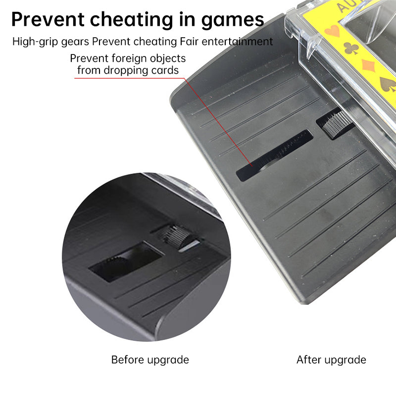 3 - sec Silent ABS Card Shuffler for Games , silent, made of ABS. For poker, board and family games. - SkyeDragon Gifts