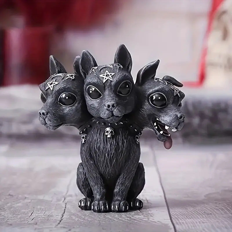 Halloween Witch Black Cat Resin Decoration Figurine Magical Mysterious Atmosphere Design Decorative Ornament - SkyeDragon Gifts