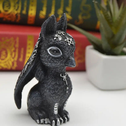 Halloween Witch Black Cat Resin Decoration Figurine Magical Mysterious Atmosphere Design Decorative Ornament - SkyeDragon Gifts