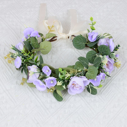 European Floral Wedding Headband Hair Accessory For Women