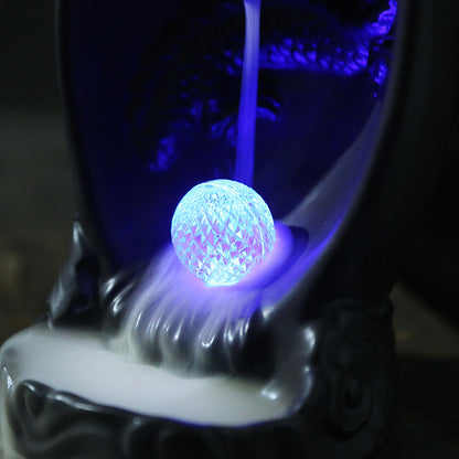 Creative LED Lamp Backflow Incense Burner Original Chinese Dragon Backflow Aromatherapy Furnace Ornament