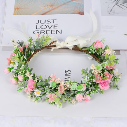 Floral Bride Headband Sweet Flower Hair Accessories For Weddings