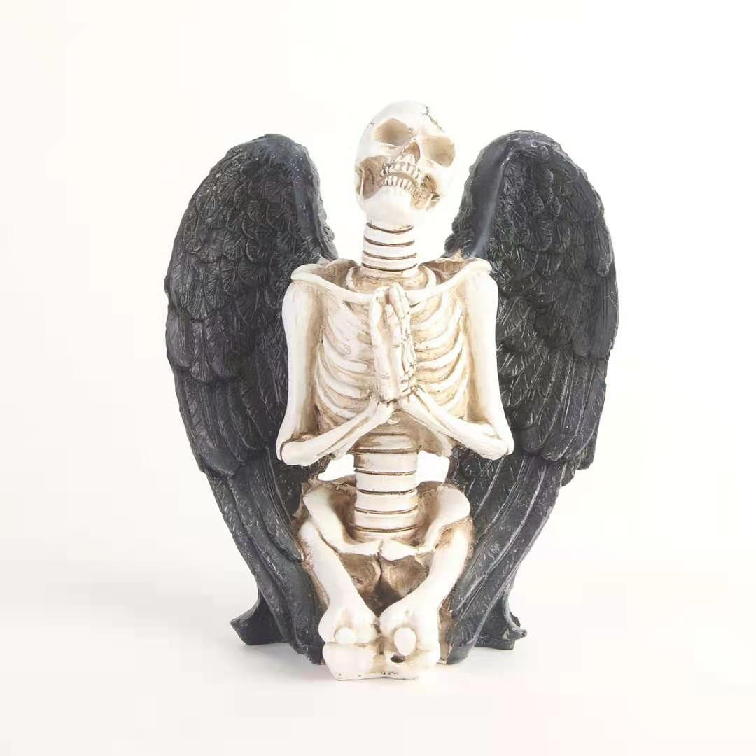 Angel Wing Skull Crafts Personalized Resin Skull Ornament