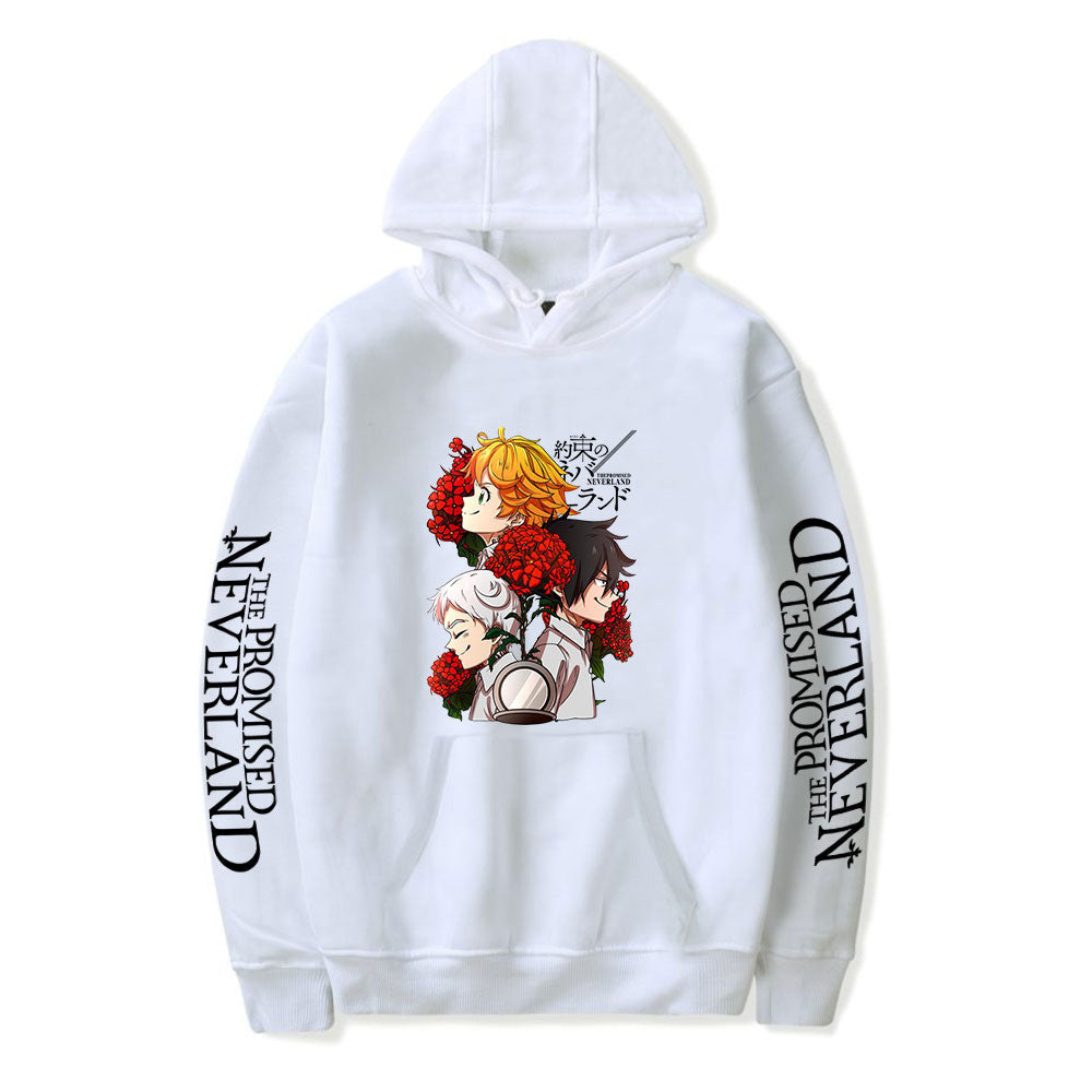 Agreed Fantasy World The Promised Neverland Hoodie Loose Hooded Sweatshirt - SkyeDragon Gifts
