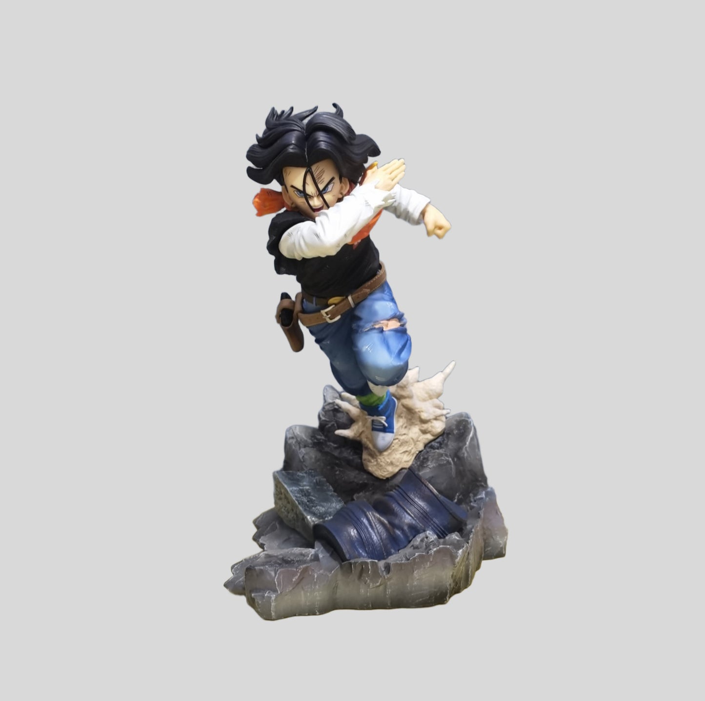 Dragon Ball No. 17 and No. 18 figurine severed arm Wufan future warrior Wufan anime figurine - SkyeDragon Gifts