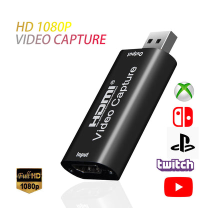 USB 2.0 HD Video Capture Card Video Capture Usb To Hdmi Game Live Capture Device - SkyeDragon Gifts