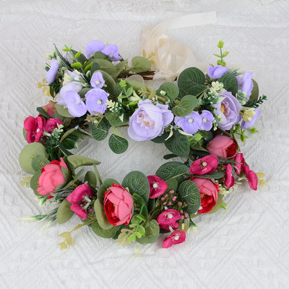 European Floral Wedding Headband Hair Accessory For Women