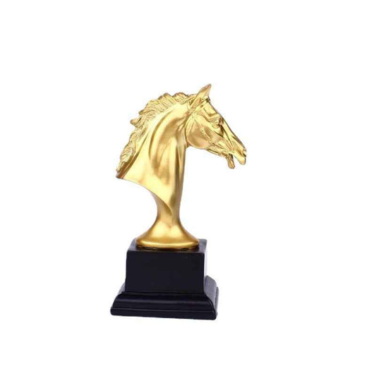 Sports resin crafts, horse head trophies, gifts, office decorations, personalized hallway items