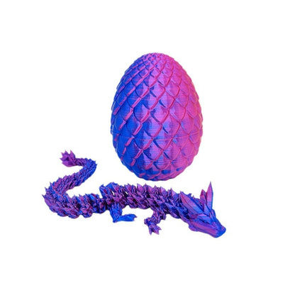 Dragon Egg 3D Printing Crystal Dragon Gem Dragon Egg Divine Dragon Storage Set Craft Gift Decoration Creative Toy Trendy Play - SkyeDragon Gifts