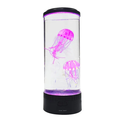 USB Power Jellyfish Mood Desk Bedside Lamp Fantasy Aquarium Hypnotic Color Changing Kids LED Night Light Home Decor - SkyeDragon Gifts