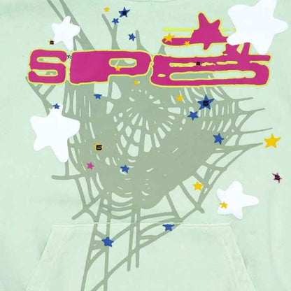 Spider Letter Prints Hoodies