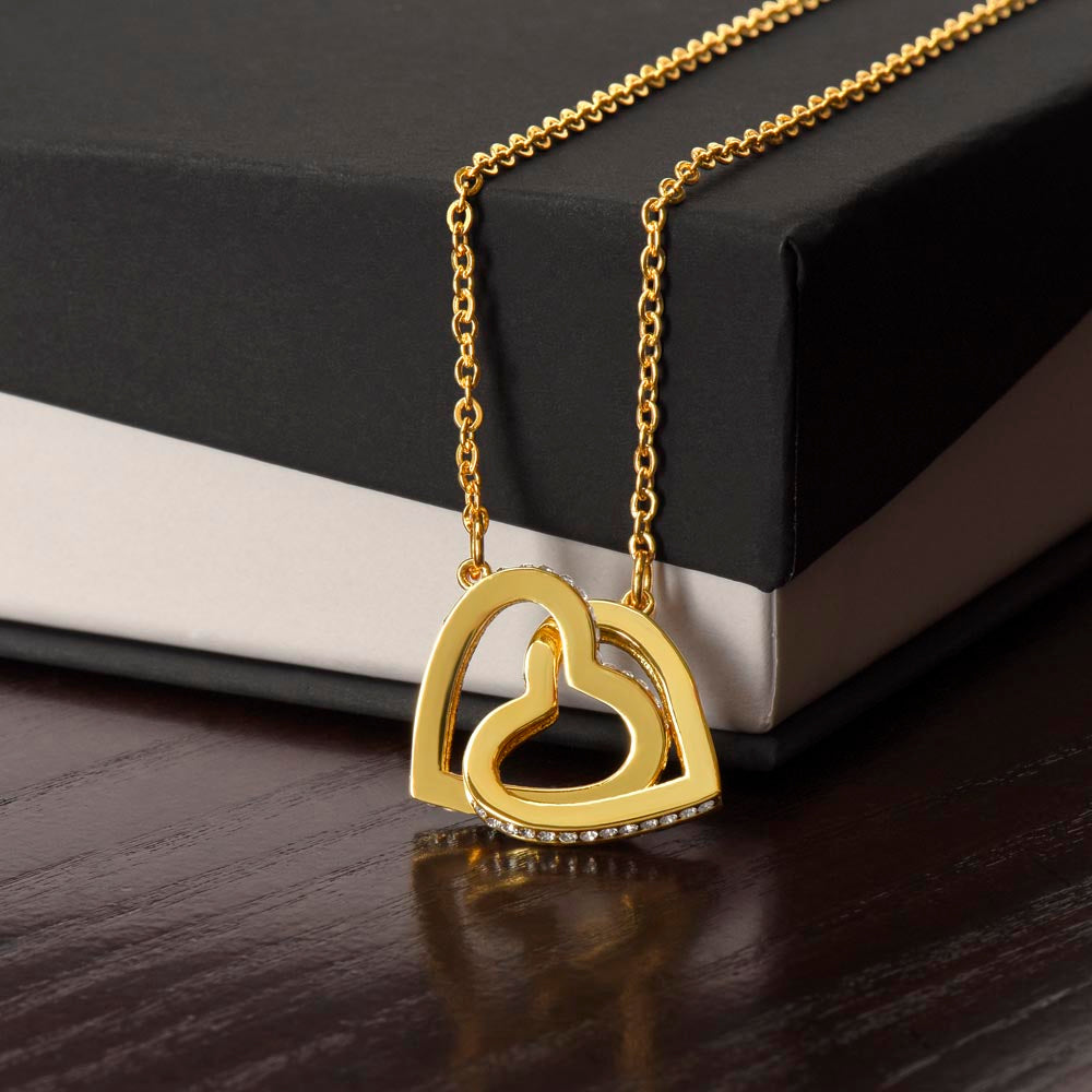 Romantic-Interlocking Hearts-Necklace