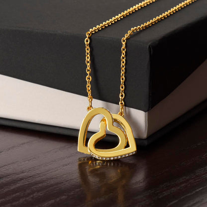 Romantic Interlocking Hearts Necklace - SkyeDragon Gifts