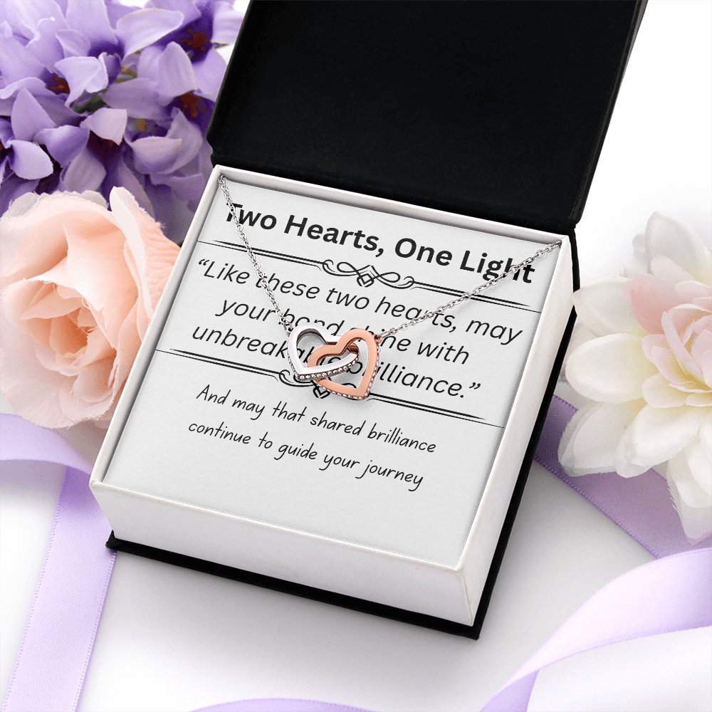 Romantic-Interlocking Hearts-Necklace