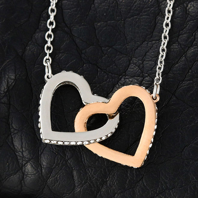 Romantic-Interlocking Hearts-Necklace