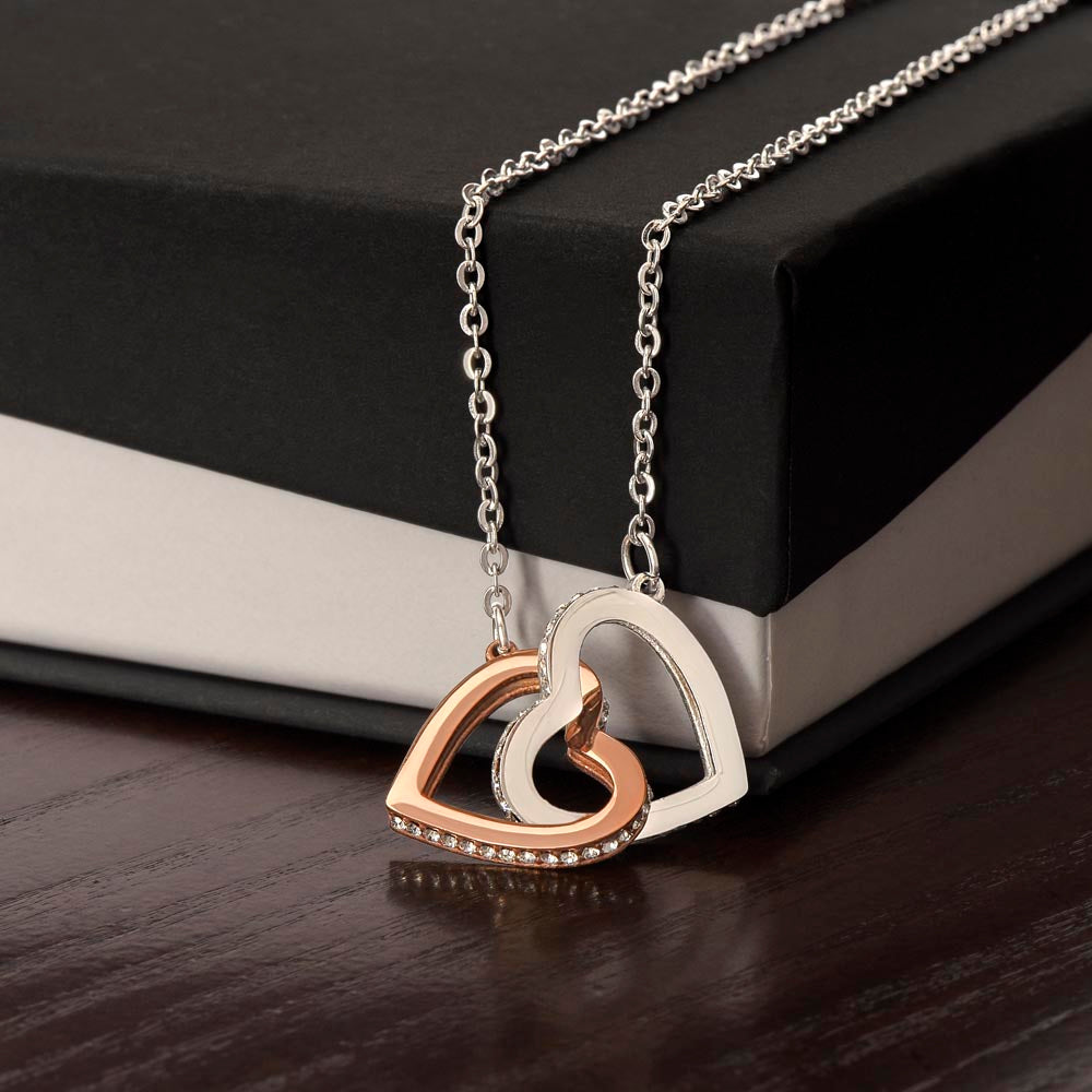 Romantic-Interlocking Hearts-Necklace