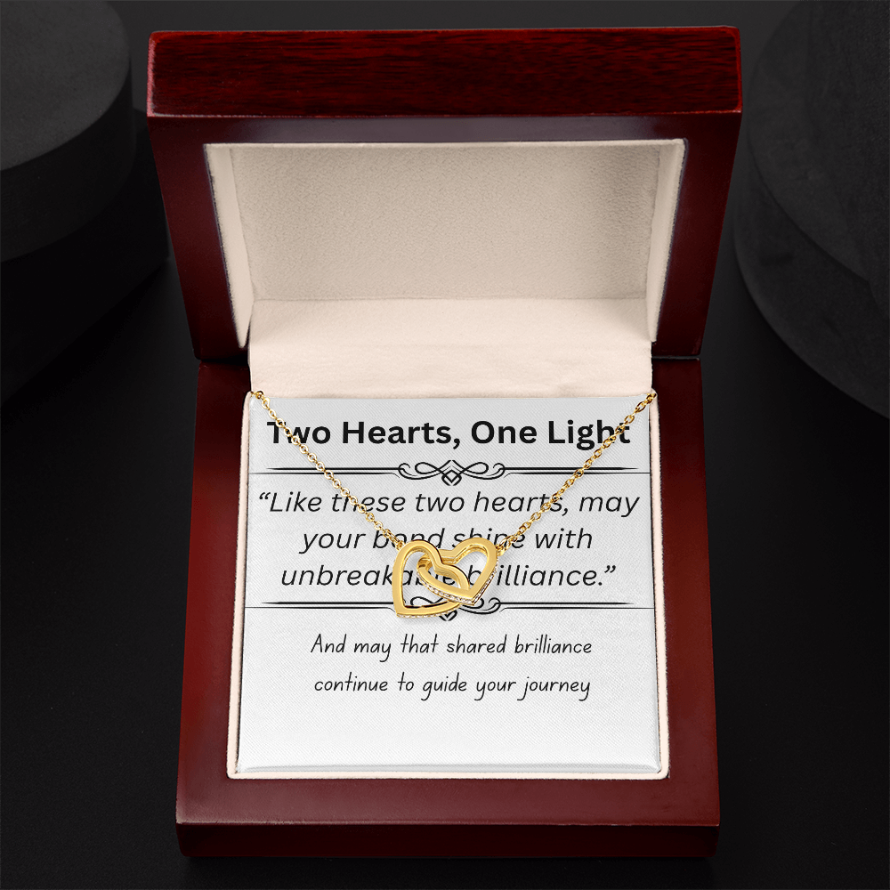 Romantic-Interlocking Hearts-Necklace