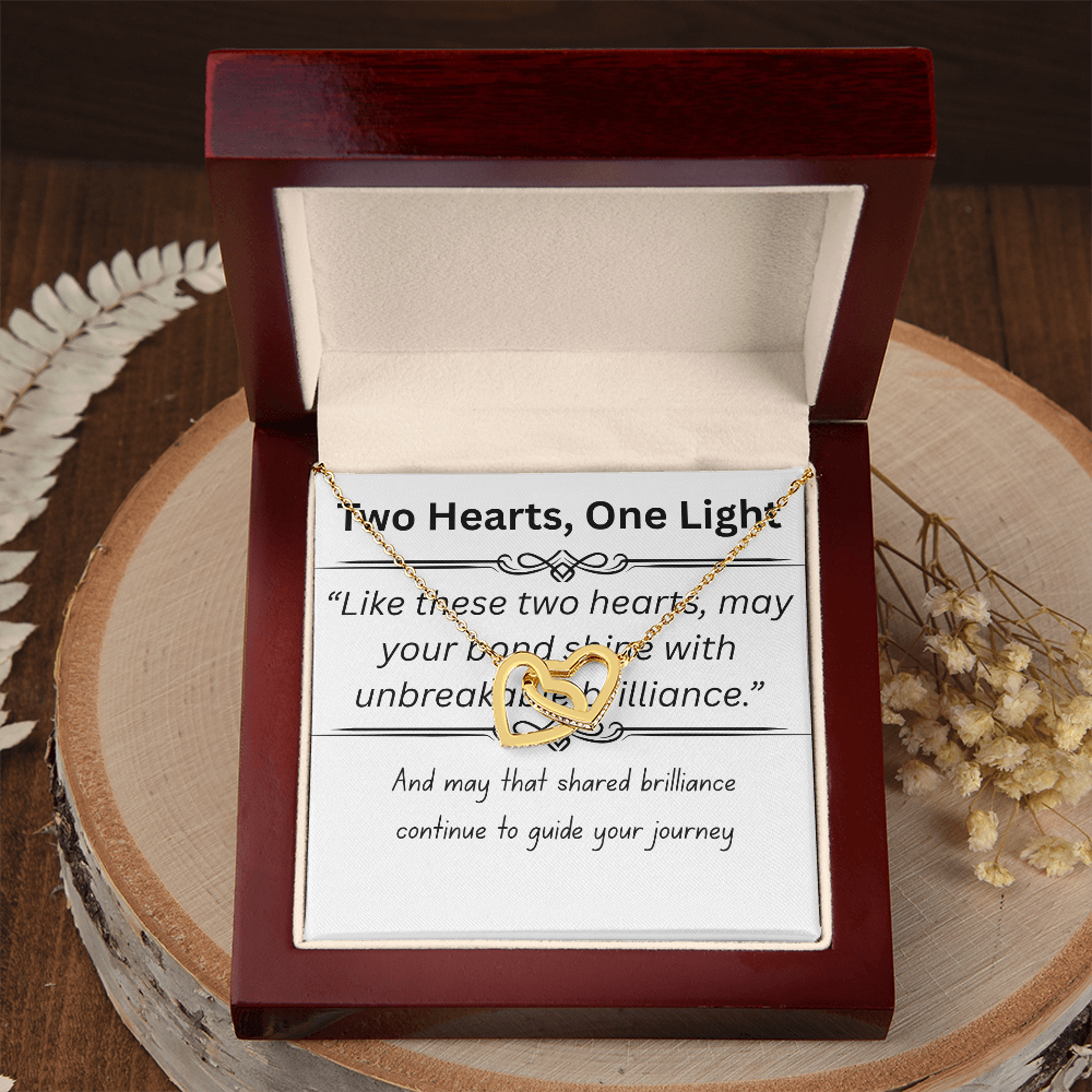 Romantic-Interlocking Hearts-Necklace