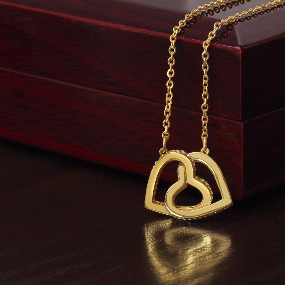 Romantic-Interlocking Hearts-Necklace