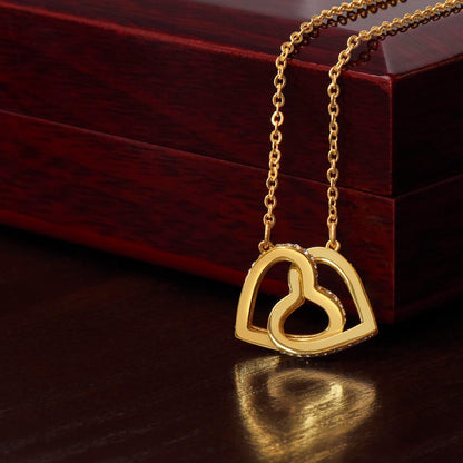 Romantic Interlocking Hearts Necklace - SkyeDragon Gifts