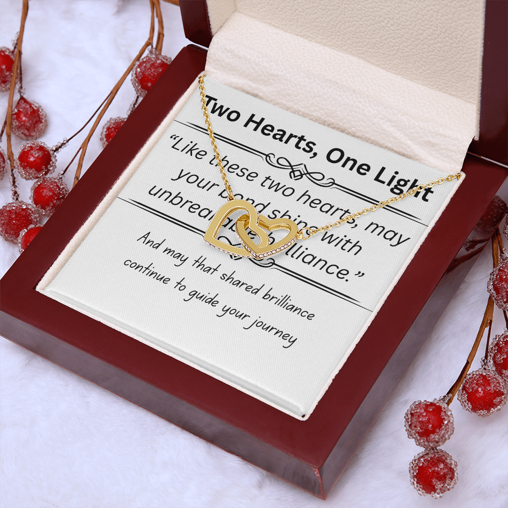 Romantic-Interlocking Hearts-Necklace
