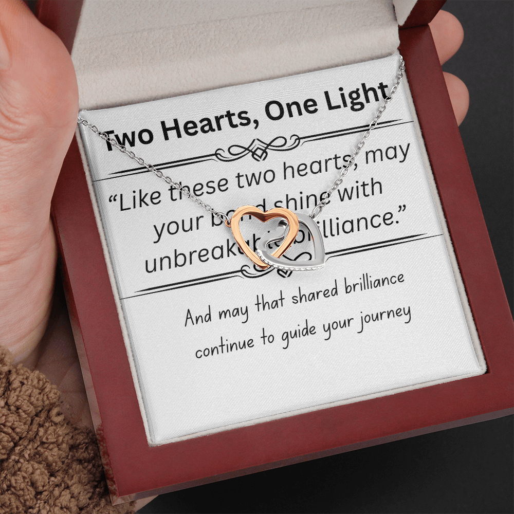Romantic-Interlocking Hearts-Necklace