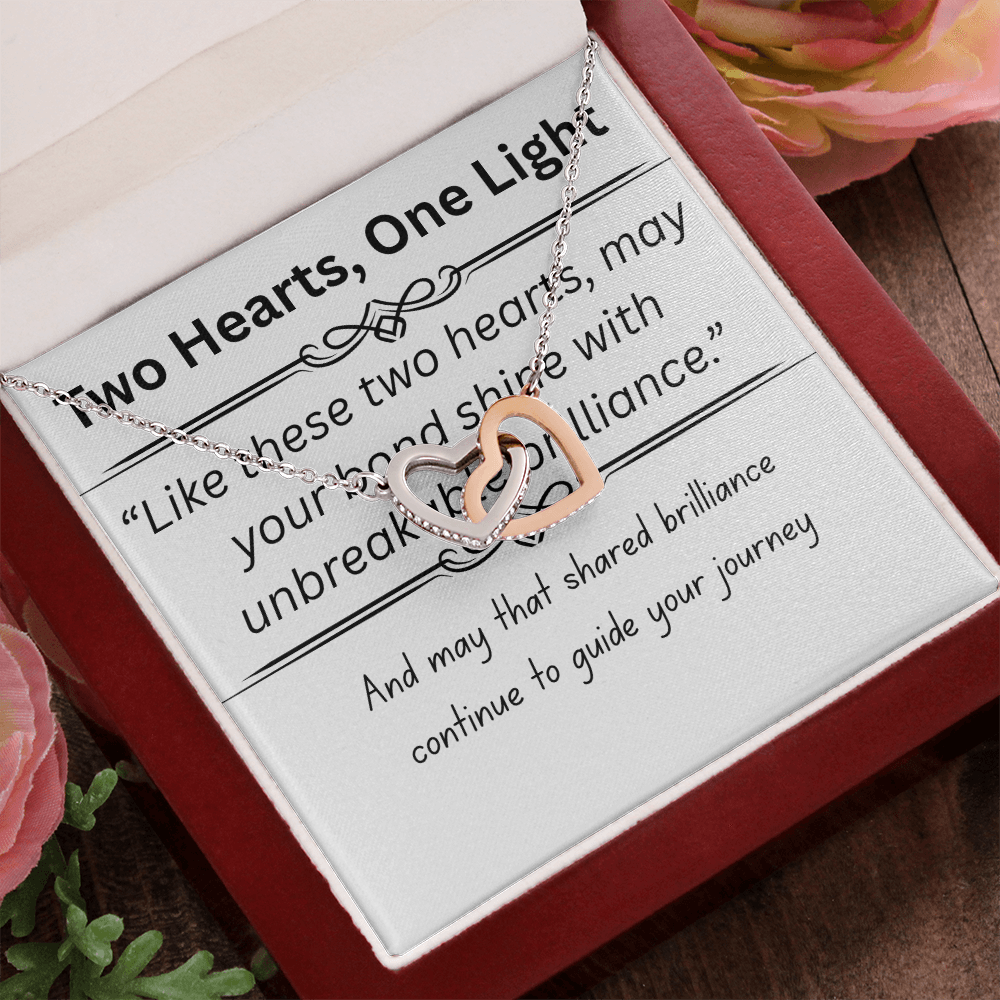 Romantic-Interlocking Hearts-Necklace