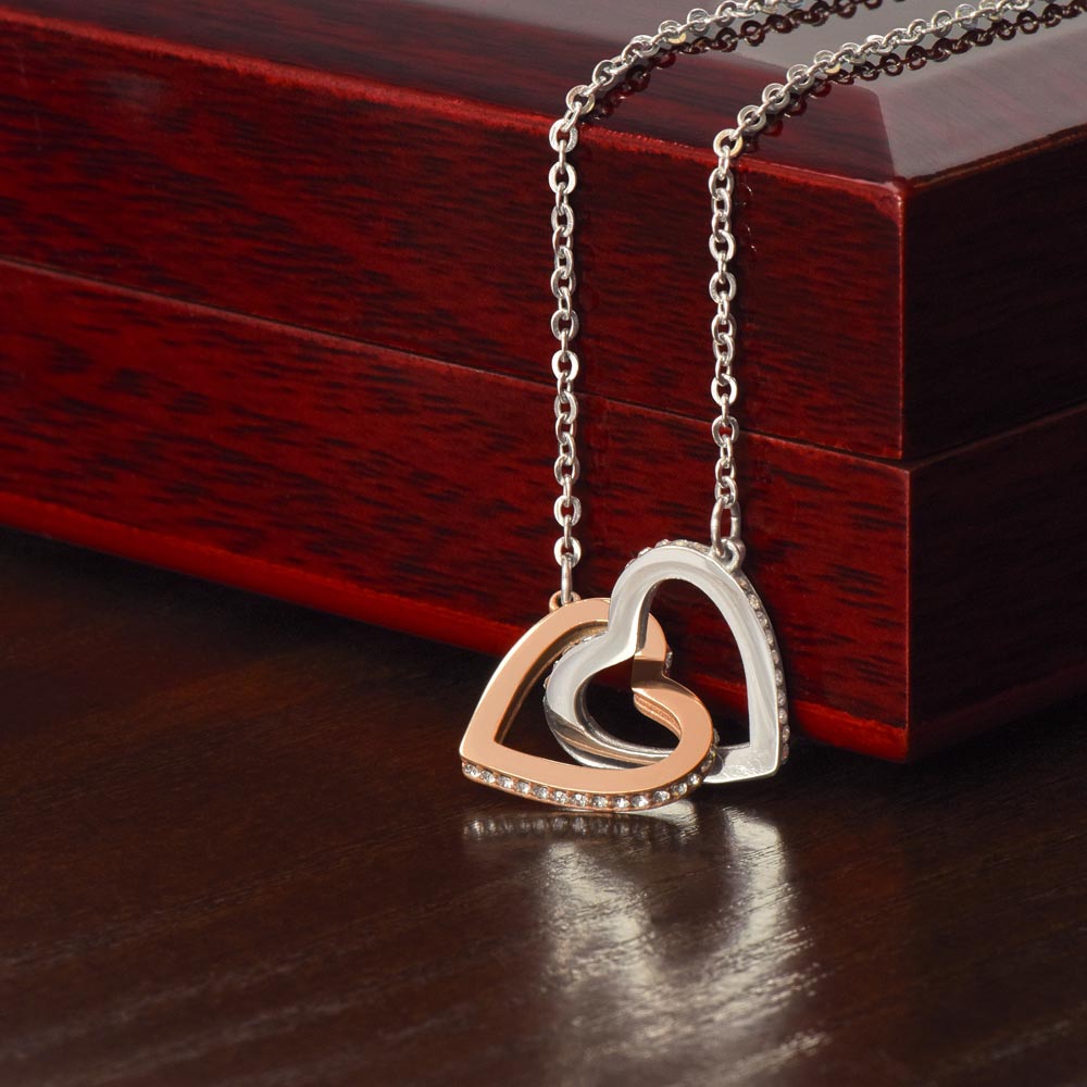 Romantic-Interlocking Hearts-Necklace