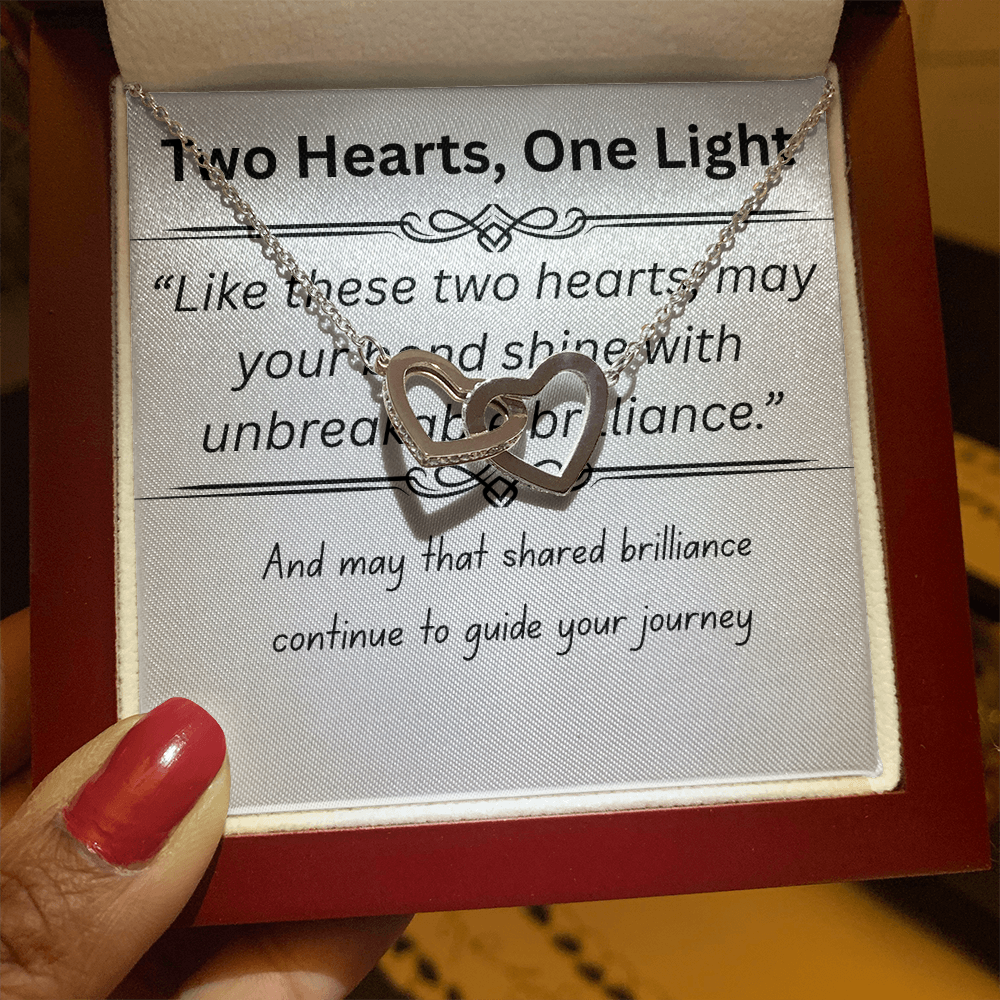 Romantic-Interlocking Hearts-Necklace